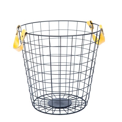 hot sell dirty laundry wire basket for sundries with handle