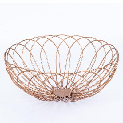 Eco-friendly decorative wire mesh fruit basket