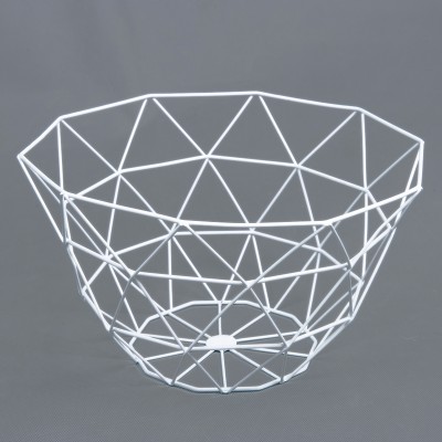 new design beautiful modern metal wire fruit basket for food